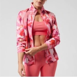 Athleta Run WIth It Floral Jacket